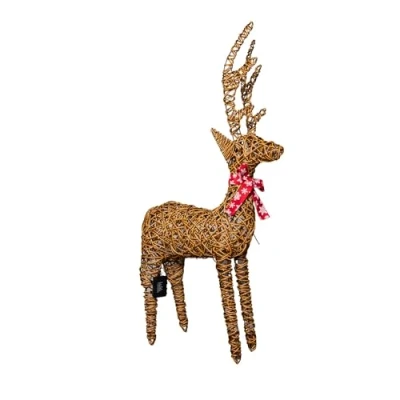 Image of Samuel ALEXANDER 1.15m Battery Operated Light up Brown Christmas Reindeer with 120 Warm White LEDs