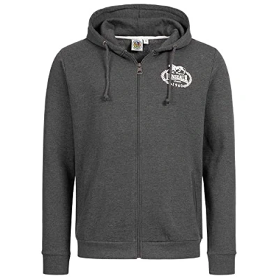 Image of Lonsdale men&#039;s hooded sweat jacket with zipper, normal fit DAVENTRY L