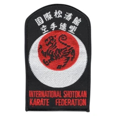 Image of Martial Arts Embroidered Patches Badges for Uniforms, Accesories Badge International Shotokan Karate