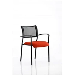 Image of Brunswick Bespoke Colour Seat Black Frame Tabasco Orange