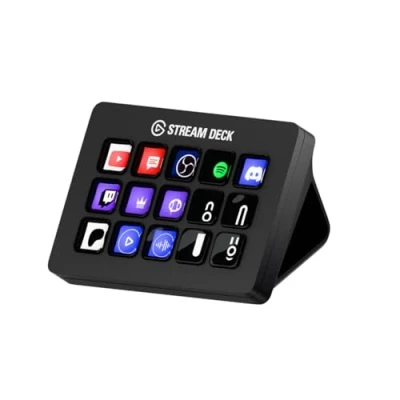 Image of Elgato Stream Deck MK.2 Studio Controller, 15 macro keys, trigger actions in apps and software like OBS, Twitch, ​YouTube more, works with Mac PC