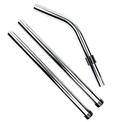 Image of Filtamagic Compatible/Replacement Extension Steel Metal Pipes Tubes (Complete Set of 3) for All Numatic Henry Edward Hetty James George Wet &amp; Dry Hoover Vacuum Cleaner