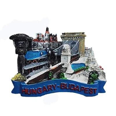 Image of Budapest Hungary 3D Fridge Magnet Souvenir Gift, Home &amp; Kitchen Decoration Magnetic Sticker Refrigerator Collection