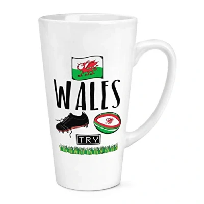 Image of Rugby Wales 17oz Large Latte Mug Cup