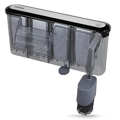 Image of Marina Slim Aquarium Filter S20 Hangs from Back of Tank