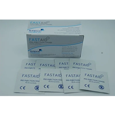Image of Fastaid 70% IPA Alcohol Wipes for Electronics, Swabs, Tattoo, Pre injection 300 Pieces (3 Boxes)
