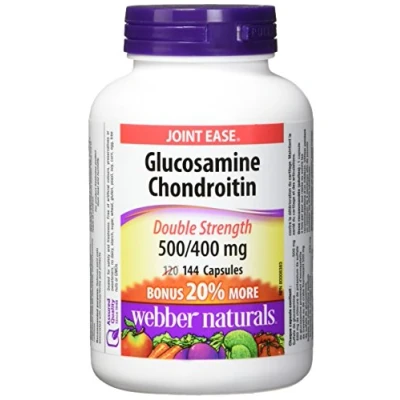 Image of Webber Naturals Glucosamine Chondroitin Double Strength 500/400 mg 120+24 Capsules