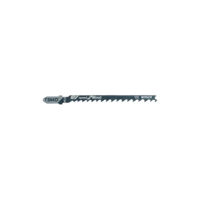 Image of Bosch 5x Jigsaw Blade T 244 D Speed for Wood (for Soft Wood, Curved Cuts, Professional Accessories Jigsaw)