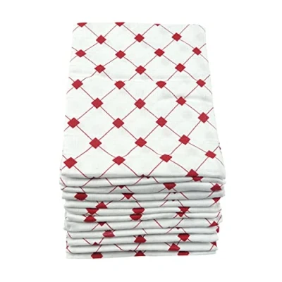 Image of MuslinZ 12 Pack Large Muslin Kitchen Cleaning Cloths Drying Mopping Up 70x70cms 100% Cotton Eco Friendly Reusable Car Cloth and Pet Towel
