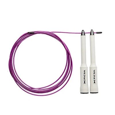 Image of PICSIL Sphinx Rope, 360 Spin Jump Rope with Dual Bearing System, Fast, Lightweight Skipping Made from ABS Plastic, Ropes For Fitness, Boxing, and Conditioning, All Ages, White