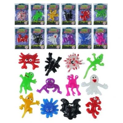 Image of HENBRANDT 1 x Sticky Creatures Novelty Splat Monster Toy Fidget Toys for Kids Trick or Treat Stocking Filler Halloween Party Bag Fillers Loot Lucky Dip Favours Boys and Girls