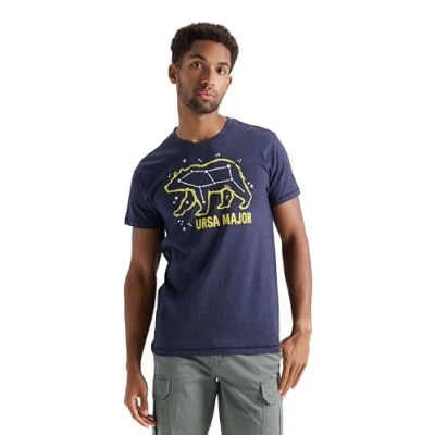 Image of Little Blue House Men&#039;s Short Sleeve Pyjama Top Pajama, Ursa Major, X Large