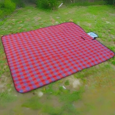 Image of Garden mile® Picnic Blanket Foldable Outdoor Rug Portable Beach Essential Waterproof, Sandproof, Machine Washable, Slip Resistant with Carry Handle Beach, Hiking, Camping