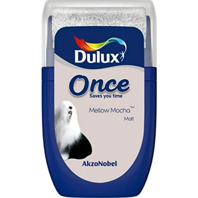 Image of Dulux Once Tester Paint Mellow Mocha 30ML