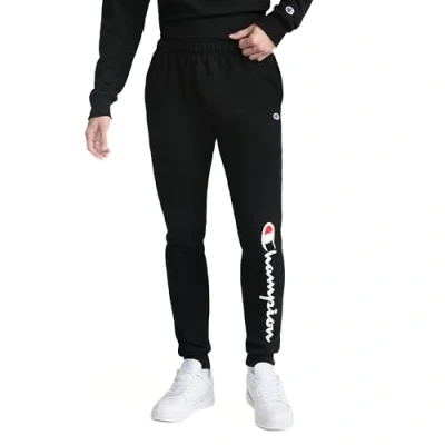 Image of Champion Men&#039;s Powerblend Sweatpants, Black 586296, M UK