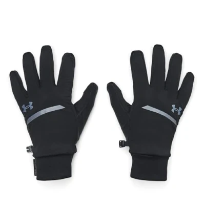 Image of Under Armour Running Storm Fullfinger HAND Gloves, Men&#039;s, Size: Large, Schwarz