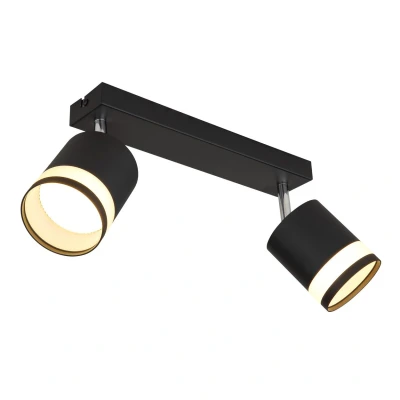 Image of Lucero Twin Ceiling Spotlight Matt Black 2x GX53 3000K