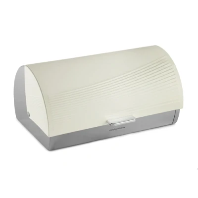Image of Morphy Richards Dune Roll Top Bread Bin Ivory Cream