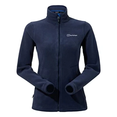 Image of Berghaus Women&#039;s Prism Polartec Interactive Fleece Jacket, Added Warmth, Flattering Style, Durable, Dark Blue, 12