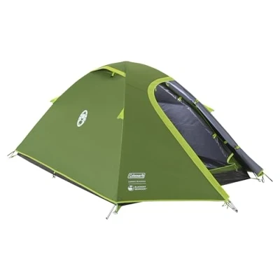 Image of Coleman Tent Darwin 2 BlackOut Compact Man Dome Special Darkened Bedroom Lightweight Camping, Festival and Hiking 4000mm Waterproof Person with Sewn in Groundsheet