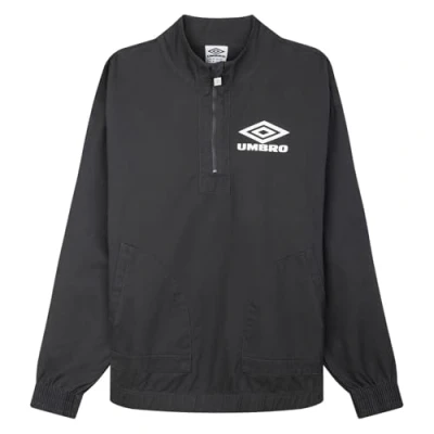 Image of Umbro Mens Drill Smock Top Woodland Grey M