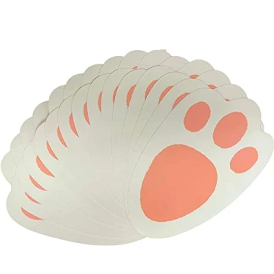 Image of P Store 15 Pcs Easter Egg Hunt Bunny Feet Rabbit Footprint Paw Print Craft Game Kids Fun, 20cm x 13cm
