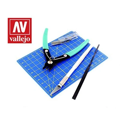 Image of Vallejo AV Tools Plastic Modelling Tool Set 9pc