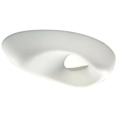 Image of Huevo Ceiling 6 Light E27 Outdoor IP44, Polished Chrome, Opal White