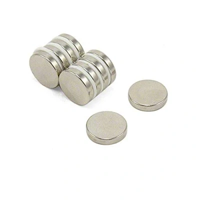 Image of FIRST4MAGNETS F153 10 15mm Dia x 3mm Thick N42 Neodymium Magnet 2.9kg Pull (Pack of 10), Set Pieces