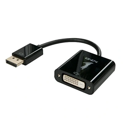 Image of LINDY 41734 DisplayPort to DVI D Active Adapter Converter, white