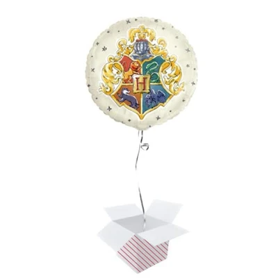Image of Harry Potter Round Foil Helium Balloon Inflated in a Box