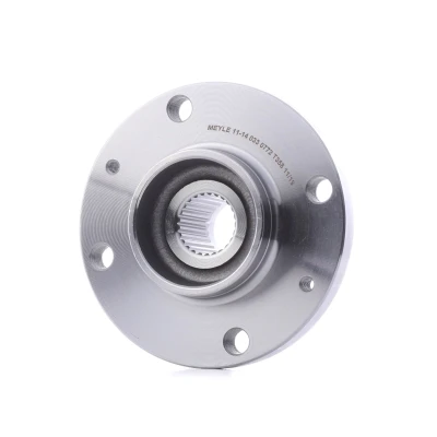 Image of 330772, 330785 wheel Hub MEYLE 11 14 033 0772 4 Hole 108mm without bearing attachment material Front Axle ORIGINAL Quality