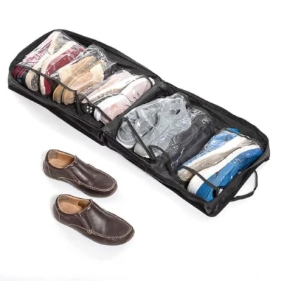 Image of Doshen InnovaGoods 12 Shoes Travel Bag, Black/White, Mediano, Modern