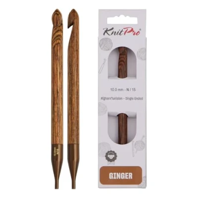 Image of KnitPro Ginger Tunisian Crochet Hook 10.00mm 3pcs