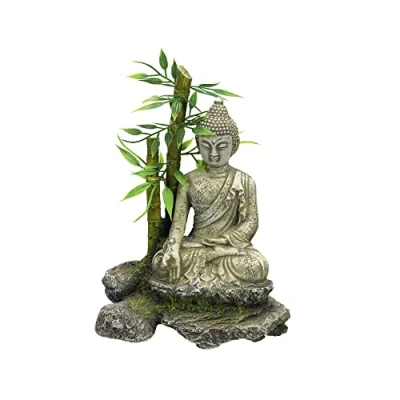 Image of Nobby Aqua Ornaments Zen Statue with Bamboo, Resin, Various