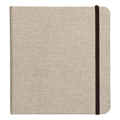 Image of Clairefontaine Ref 96101C Goldline Landscape Travel Album (Pack of 32 Pages) A6 (105 x 148mm) in Size, 180gsm Paper, Elastic Strap Closure Suitable for Wet &amp; Dry Techniques