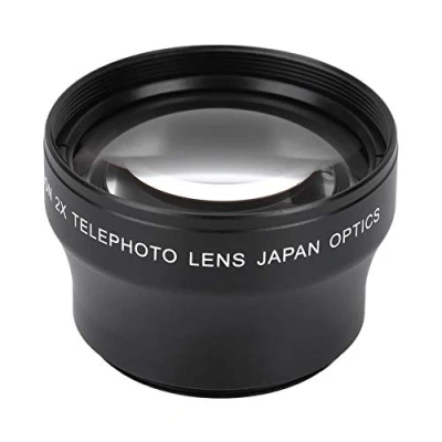 Image of Telephoto Lens for Ring Camera, Gopro 37mm Thread, 2X Conversion Large Aperture Wide Angle Any Camera with Thread and 46mm Front Filter