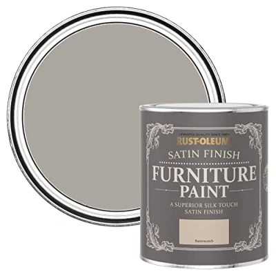 Image of Rust Oleum Light Brown Furniture Paint in Satin Finish Butterscotch 750ml
