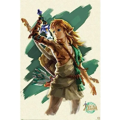 Image of Pyramid The Legend of Zelda Tears Kingdom Posters Link Unleashed 61 x 91 cm