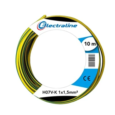 Image of ELECtROLinE 15101 H07 V K 1X1.5 10M, yellow/green