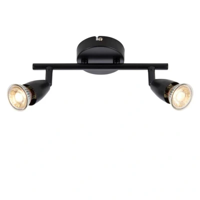 Image of Saxby Amalfi Twin Ceiling Spot Light 2 Matt Black Paint