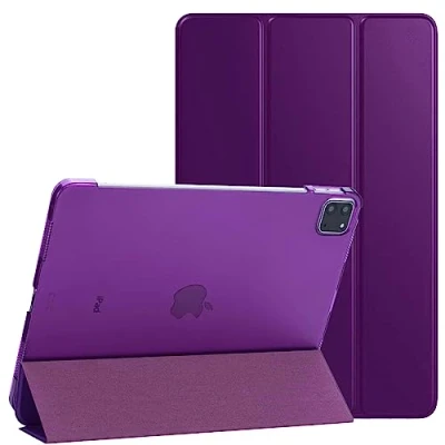 Image of PROTech Smart Case for iPad Pro 11 Inch, 2022/2021/2020 18 Model, Slim Stand Hard Back Shell Cover with Auto Wake/Sleep (Purple)