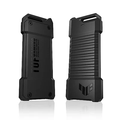 Image of TUF Gaming AS1000 USB C 3.2 Gen 2x1 portable SSD 1 TB with 10Gbps, MIL STD 810H drop resistance, IP68 water and dust aluminium alloy chassis a thermal pad, PS5 Xbox support