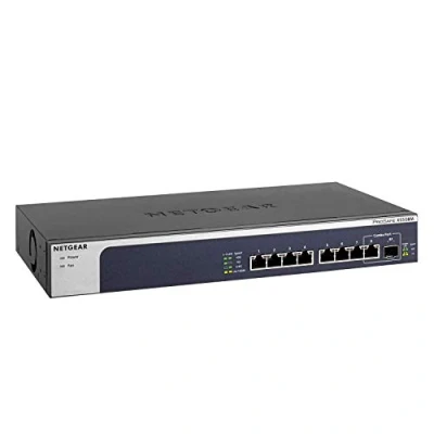 Image of NETGEAR 8 Port 10GB Switch (XS508M) Multi Gigabit Ethernet 1 x 10G SFP+ Desktop or Rackmount, and ProSAFE Lifetime Protection