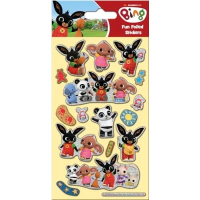 Image of Paper Projects 01.70.06.136 Bing Bunny Sparkly Reusable Stickers, 19.5cm x 9.5cm