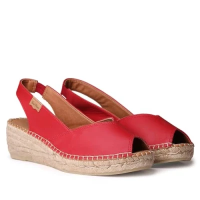 Image of Toni Pons Slingback Wedge Espadrille Bernia 5 RED