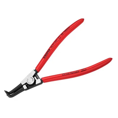 Image of Knipex Circlip Pliers for external circlips on shafts black atramentized, plastic coated 200 mm (self service card/blister) 46 21 A31 SB
