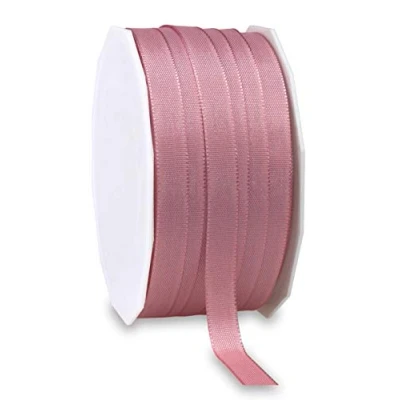 Image of Präsent Europa Taffeta Ribbon Old Pink 10 mm Width, 50 m Length