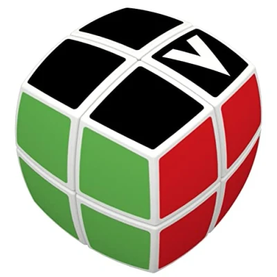 Image of V Cube 2 x White Pillow Professional, Fast, and Smooth Speed Puzzle Fidget Toy