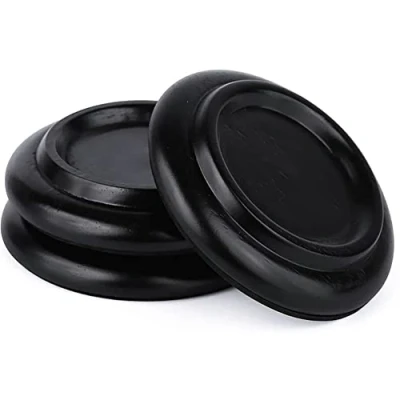 Image of Alnicov Piano Caster Cups,Grand Cups,Wood coasters Cups Floor Protectors with Non Slip &amp; Anti Noise Foam for Grand Piano(3Pcs,Black)